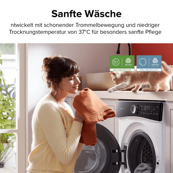 Warum bleibt meine Wäsche nach dem Trocknen noch feucht?