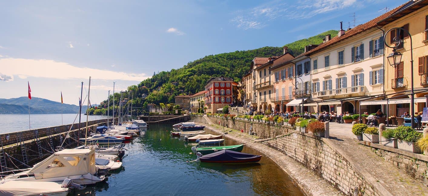 Ferienwohnung in Cannobio mit Seeblick und exklusivem Privatstrand