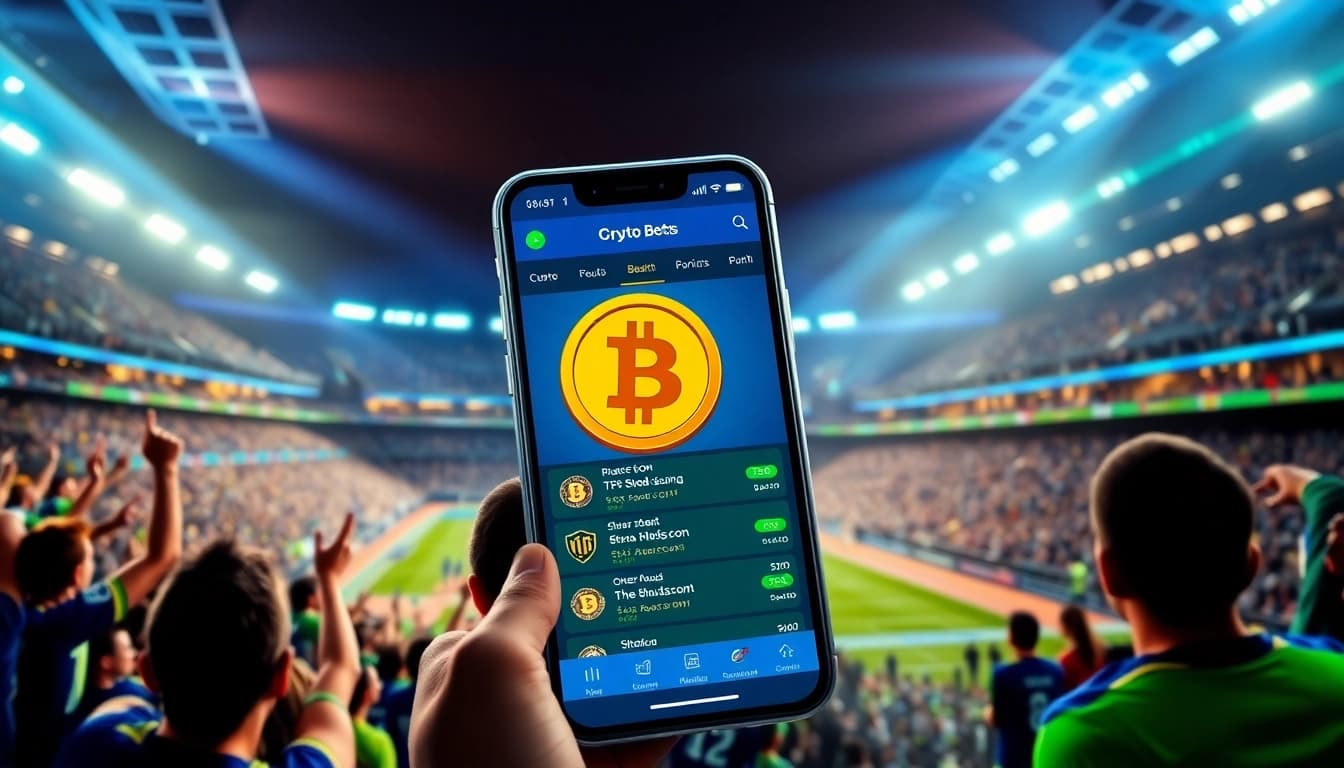 Experience the thrill of sports betting with bitcoin through an engaging mobile app.
