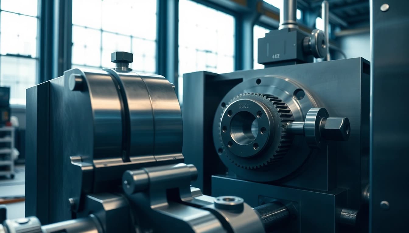 CNC drehteile in der Produktion, unter Verwendung von hochpräzisen Maschinen und modernen Werkstätten.