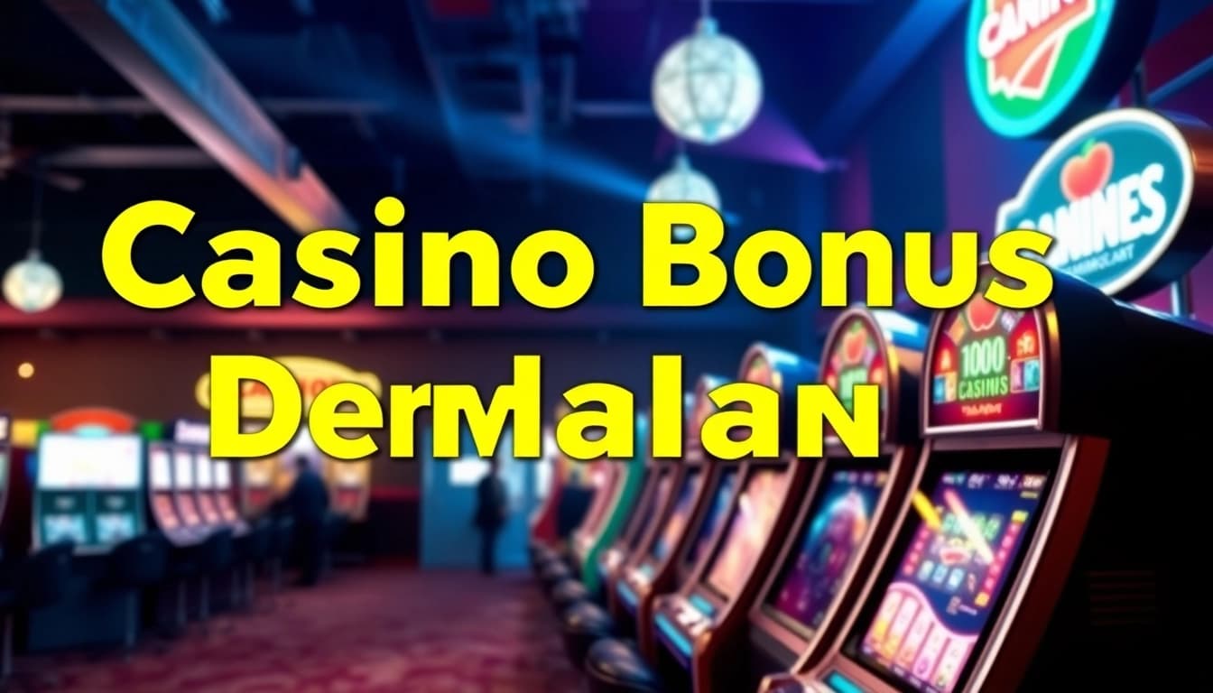 Erleben Sie aufregende Casino Bonus ohne Einzahlung Deutschland Angebote mit brillanten Neon-Lichtern und attraktiven Spielautomaten.