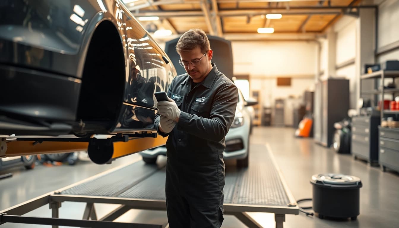 Smart Repair München: Professionelle Lackreparatur durch erfahrene Experten in einer modernen Werkstatt.
