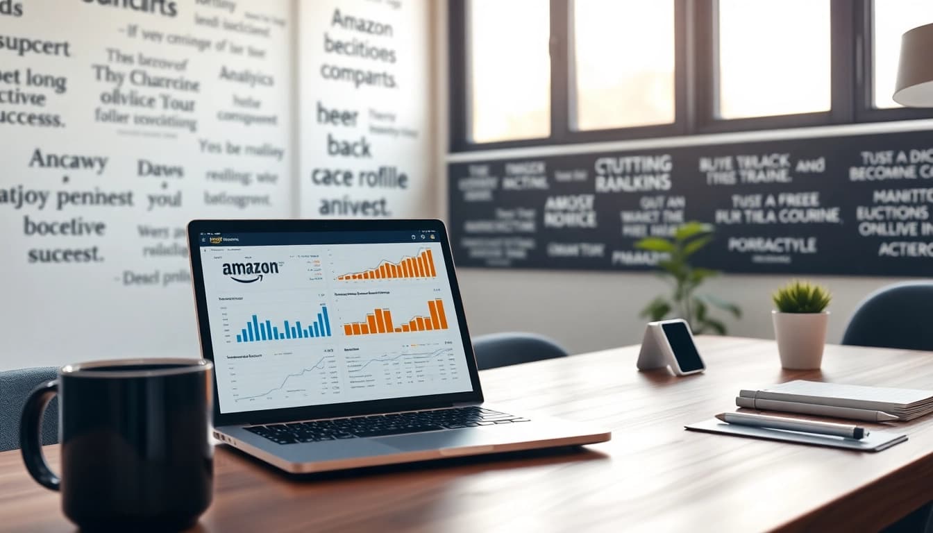 amazon ranking verbessern durch strategische Vermarktung in einem professionellen Büro.
