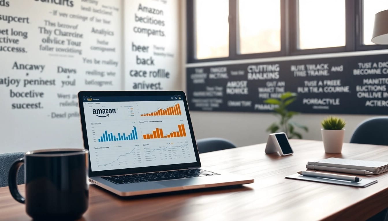 amazon ranking verbessern durch strategische Vermarktung in einem professionellen Büro.