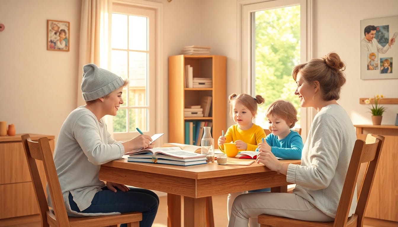 Erleben Sie inspirierenden Heimunterricht, wo Kinder kreativ lernen und die Eltern die Lehrenden sind.
