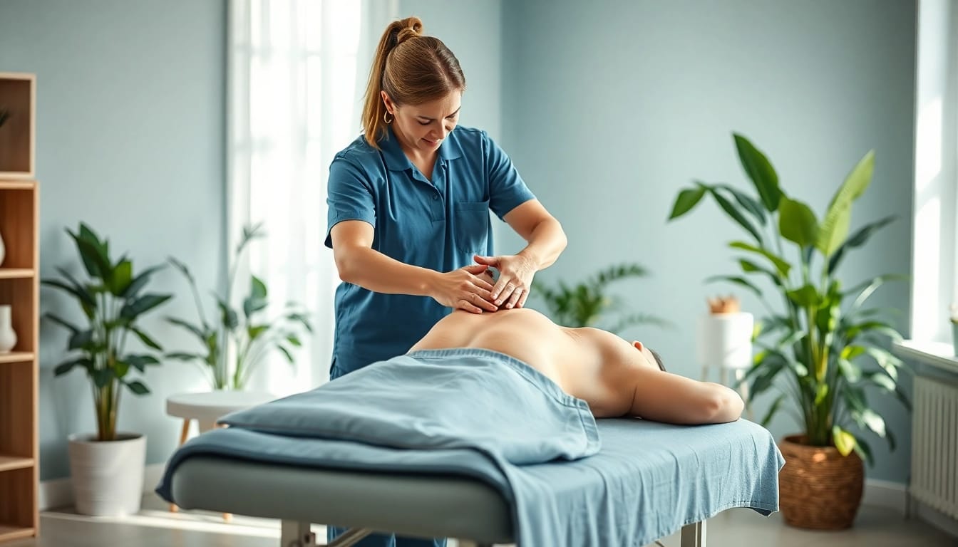 Osteopathie Kiel: Professioneller Osteopath behandelt Klienten in entspannter Umgebung