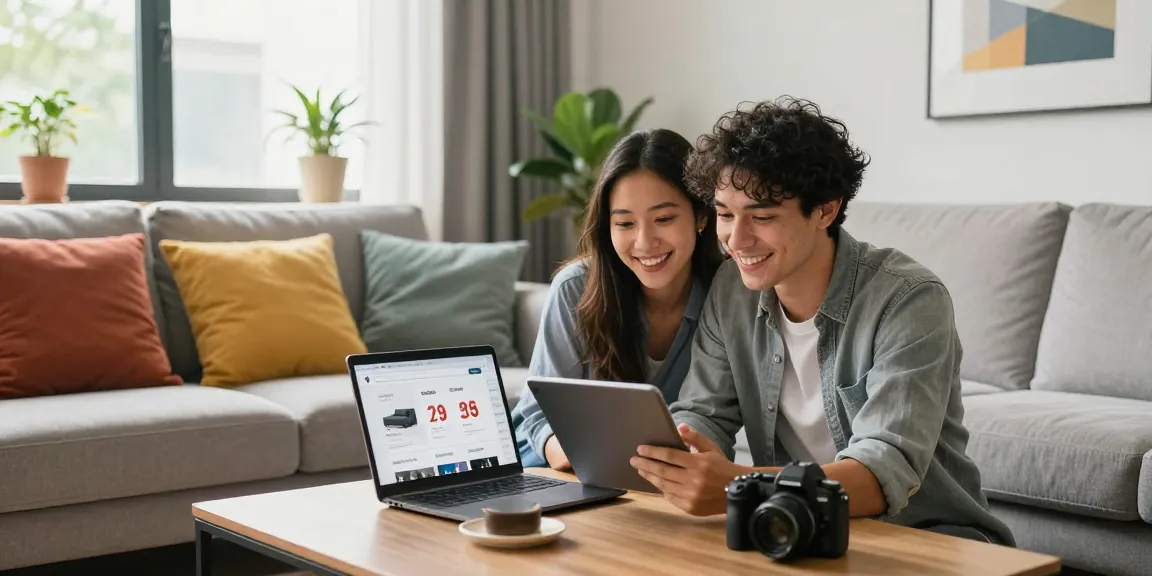 Durchstöbern Sie günstige Möbel online, während Sie stilvolle Möbeloptionen in einem modernen Wohnzimmer entdecken.