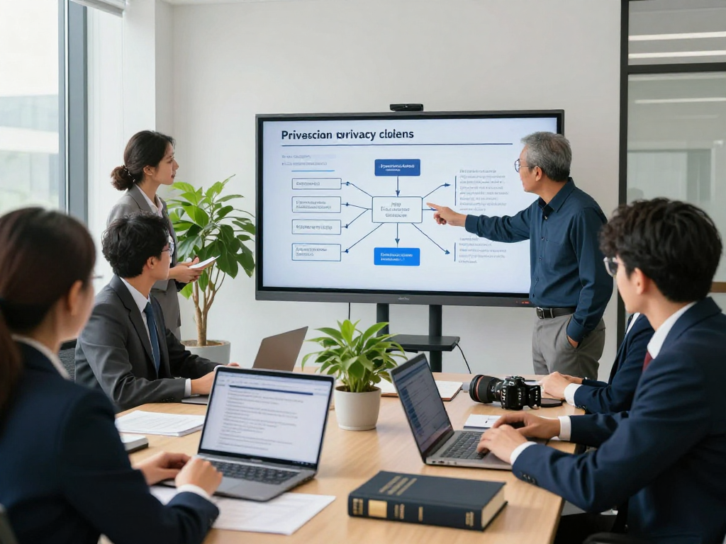 Public administration team reviewing Datenschutz and Barrierefreiheit for Öffentliche und gemeinnützige Einrichtungen Kommunen