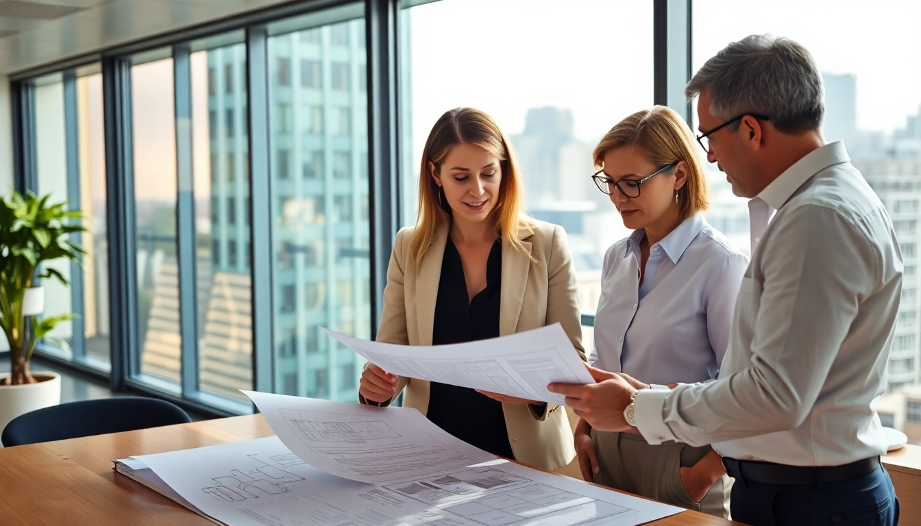 Strategieberatung in einem modernen Büro mit Beratern, die Strategien und Konzepte entwickeln.