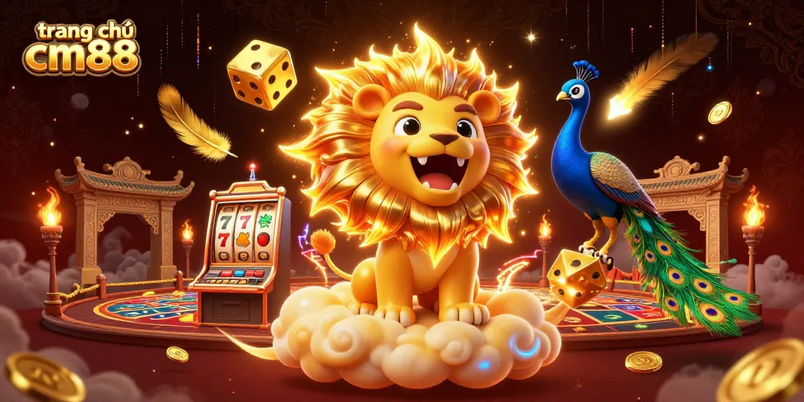Experience the excitement of trang chủ cm88 with a thrilling online casino scene filled with vibrant characters and dynamic gaming elements.