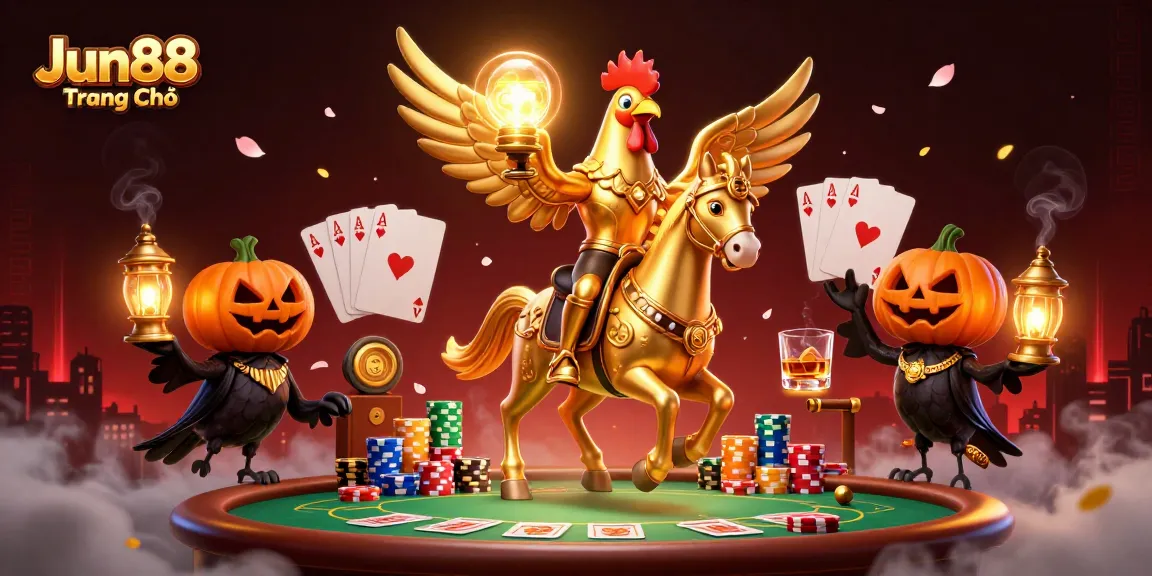 Experience thrilling gameplay at Jun88 Trang Chủ with vibrant casino elements and engaging characters.