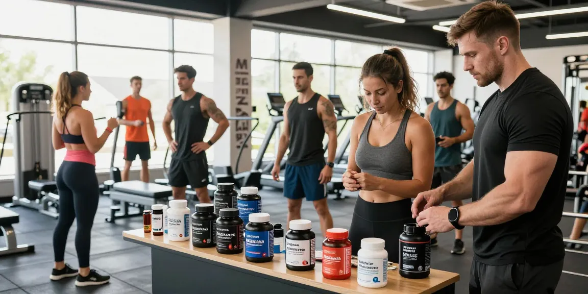 Akra Labs Steroid Shop mit sportlichen Athleten im Fitnessstudio, die Krafttraining durchführen und Akra Labs Produkte verwenden.