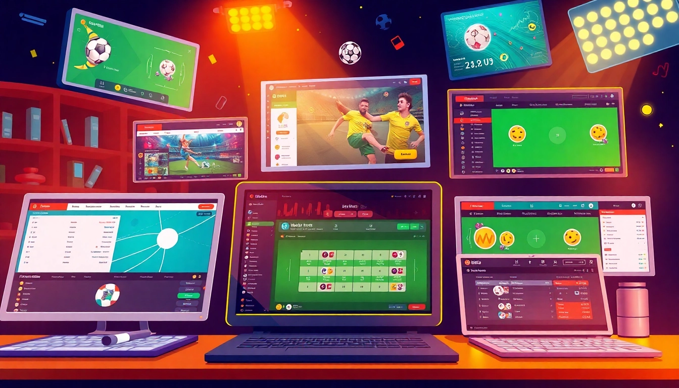 Showcase of online neue wettanbieter platforms with diverse betting options and user-friendly interfaces.