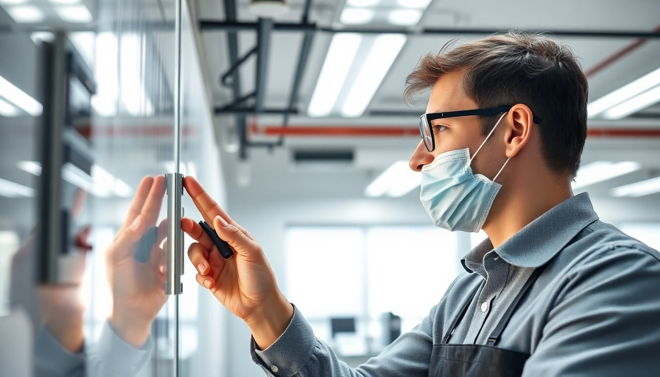Überprüfen der ortsveränderlichen elektrischen Betriebsmittel durch qualifiziertes Fachpersonal in einem Büro.