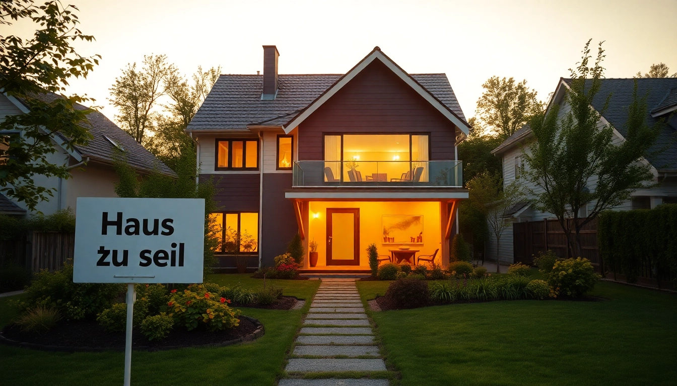Entdecken Sie Ihr Traumhaus mit modernem Design und einladendem Garten beim Hauskauf.