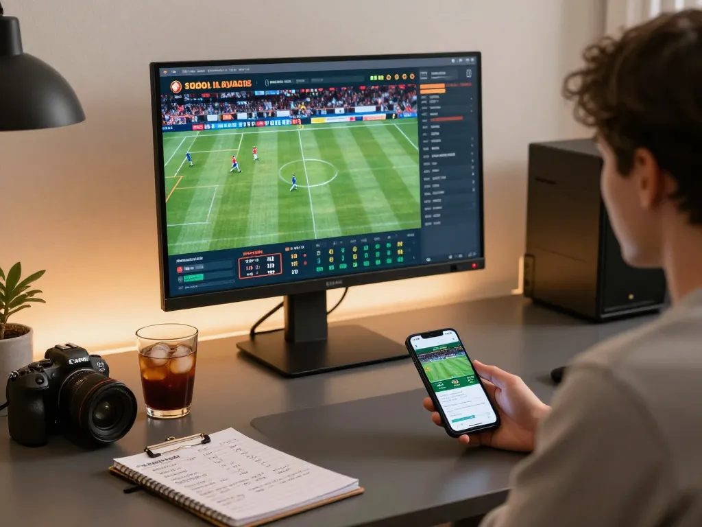 Place your bets with nhà cái LLwin as you enjoy sports betting in a sleek home setup.