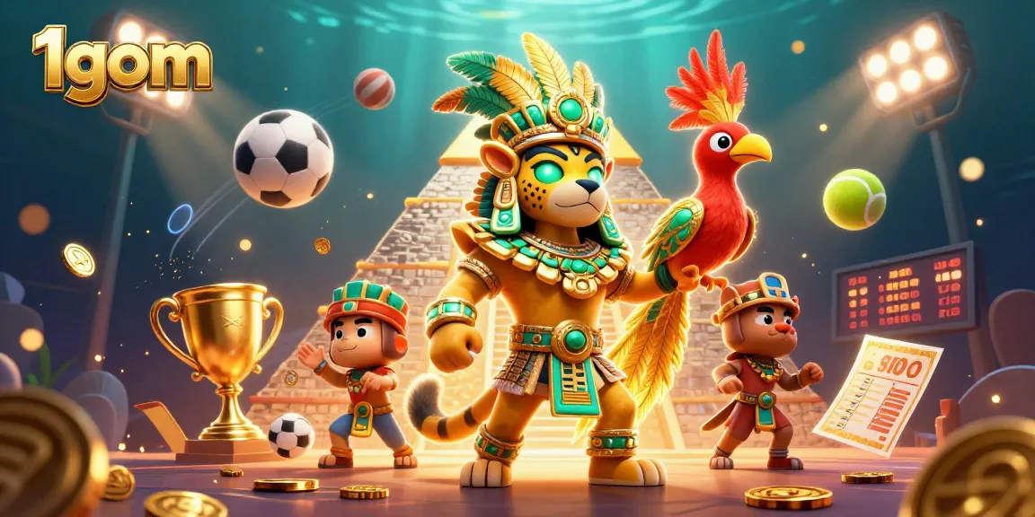 Experience sports betting strategies with 1gom in a vibrant, dynamic casino scene.