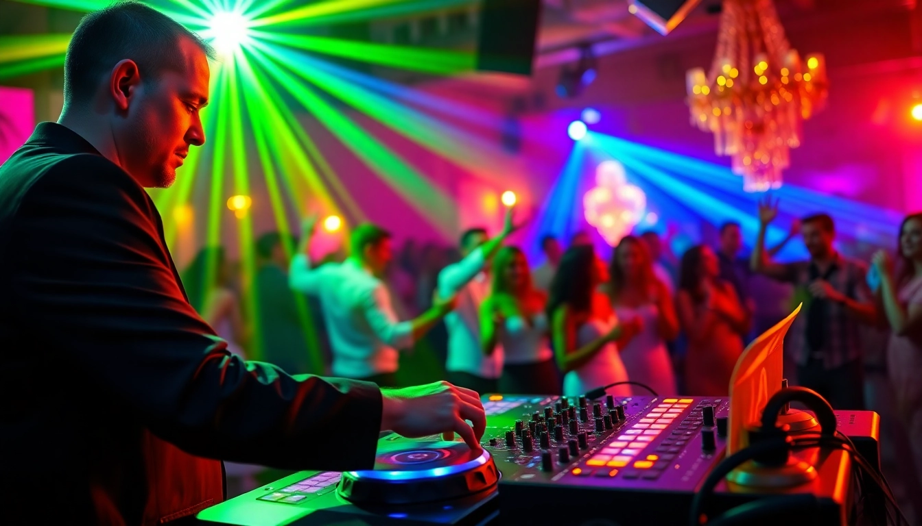 DJ aus München animiert eine Hochzeitsfeier mit energiegeladenem Musikmix.