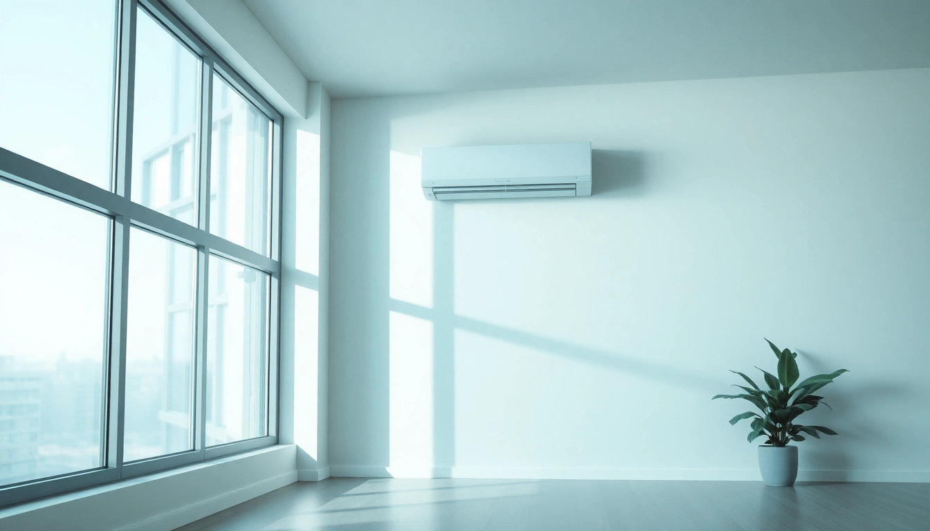 Klimaanlage kaufen: Explore energy-efficient split systems in a modern interior setting.