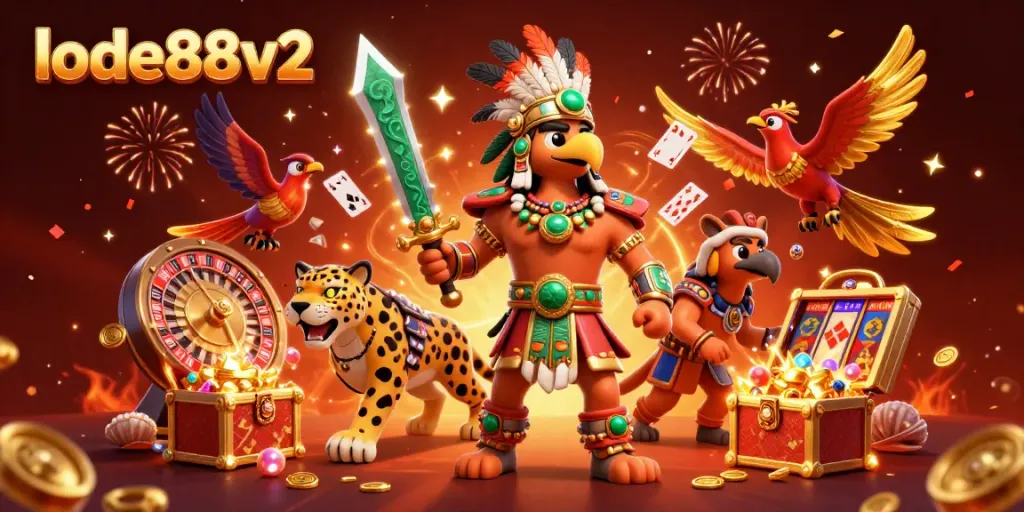 Engage in thrilling gameplay at lode88v2 with vibrant casino elements and dynamic characters.