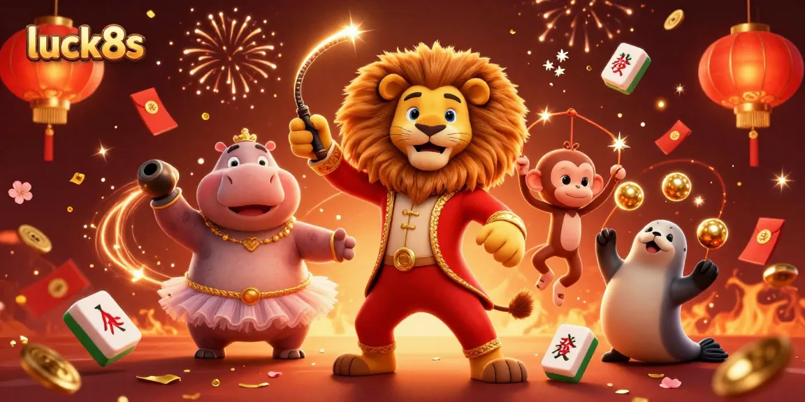 Experience the excitement of luck8s as playful carnival characters bring casino games to life in a vibrant celebration.