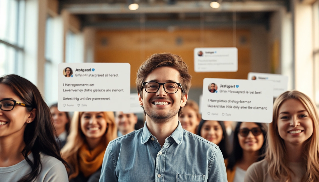 Instagram Kommentare kaufen und Interaktion mit Freunden fördern, zeigt Menschen in Aktion.