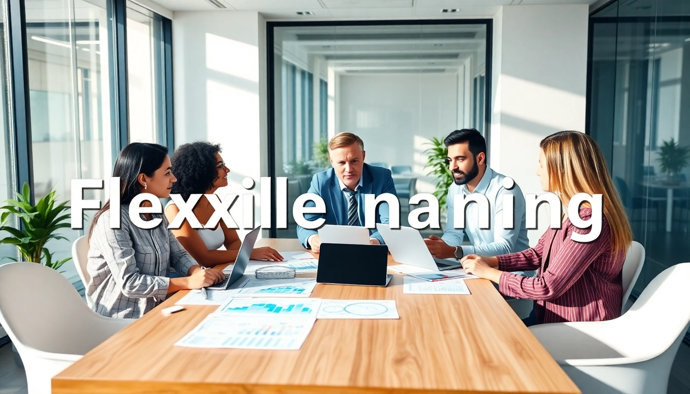 Flexible Finanzierung in einer dynamischen Besprechung mit einem vielfältigen Team.