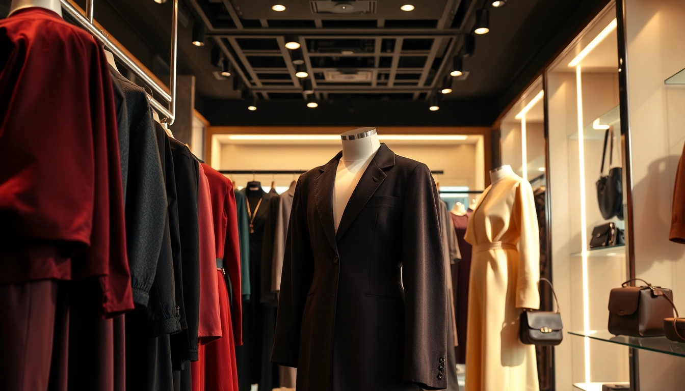 Highlight stunning clothing collections at Alvionz luxury fashion store with elegant accessories.