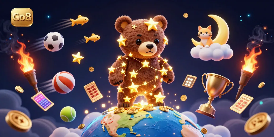 Experience the thrill of Go8 with a vibrant 3D illustration showcasing rewarding moments in gambling.