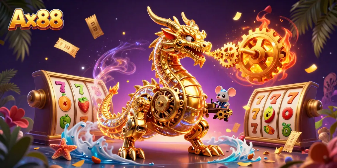 Spin the reels and uncover exciting jackpots in the Ax88 gaming universe filled with vibrant characters.