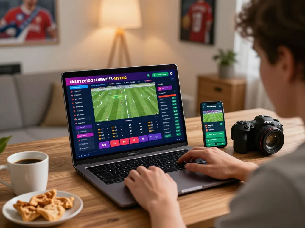 Engaging online betting experience with zbet platform on laptop and sports analytics