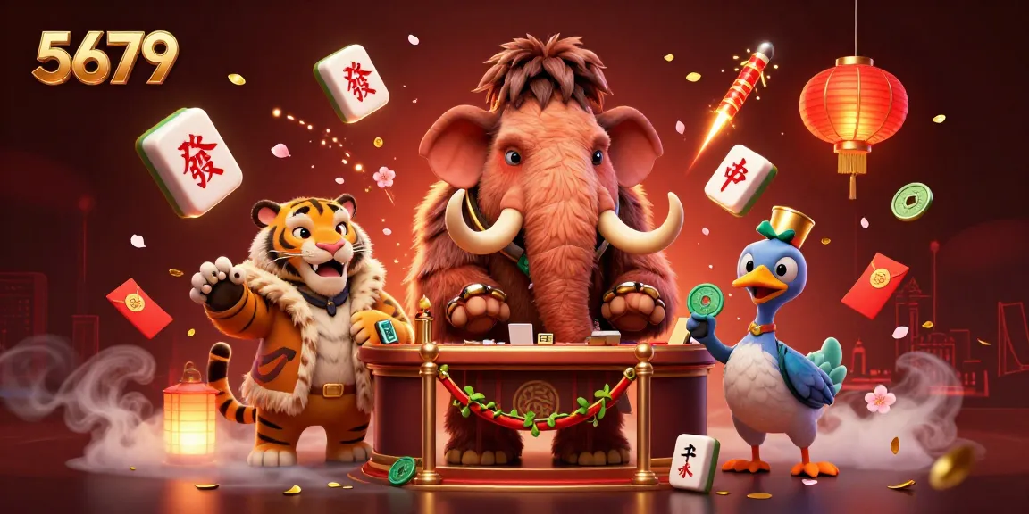 Engage with the lively scene featuring 5679’s majestic casino bouncer, saber-tooth VIP, and dodo doorman.