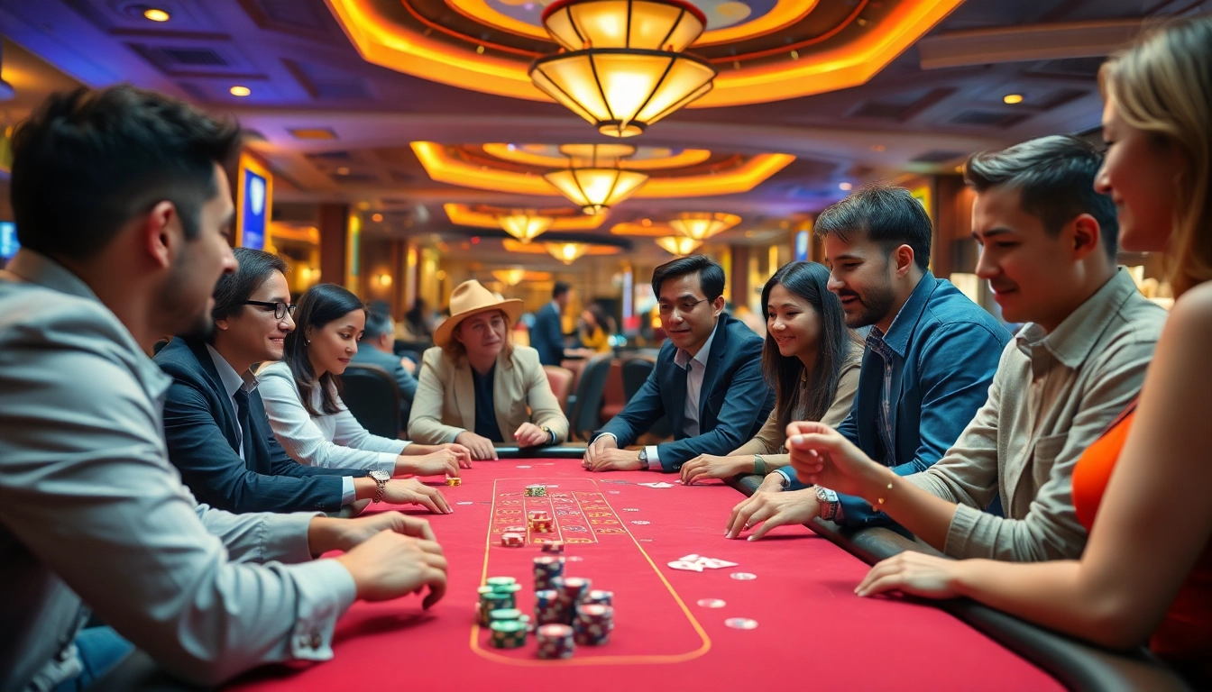 Spielen bei casino spiele.de an einem eleganten Spieltisch im Casino-Ambiente.