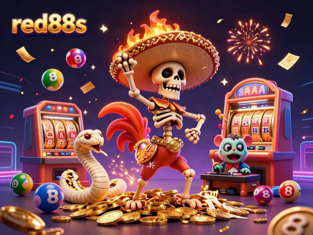 Experience thrilling moments at red88s with colorful lottery balls and a festive atmosphere.