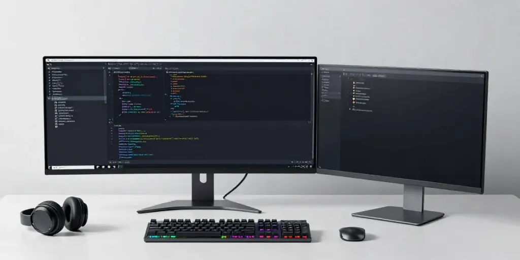 Geschäftskonto für Freiberufler: Innovative Software-Entwicklung in modernem Umfeld.