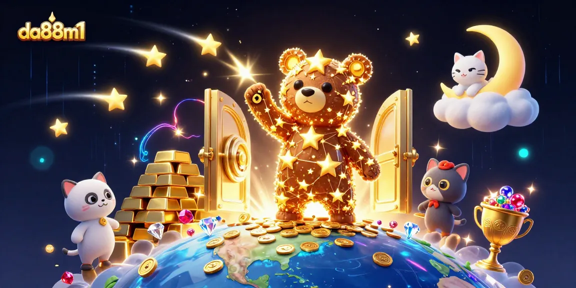 Engage with da88m1's vibrant casino universe filled with treasures and starry adventures.