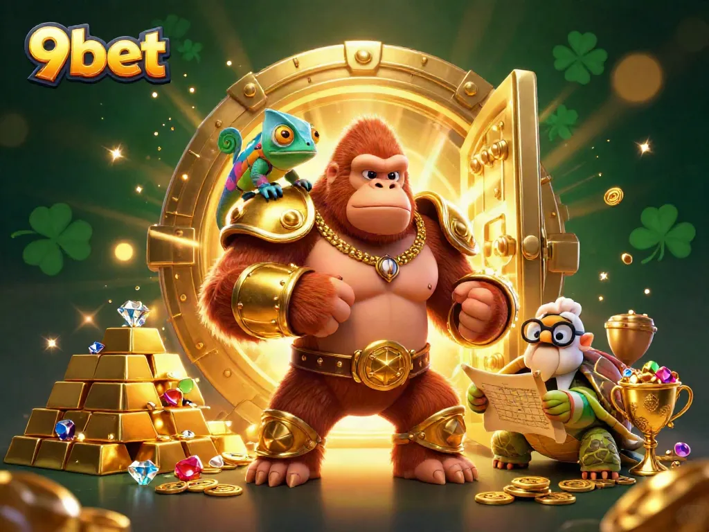 Immerse yourself in the excitement of 9bet's vibrant gaming world with captivating characters and elements.