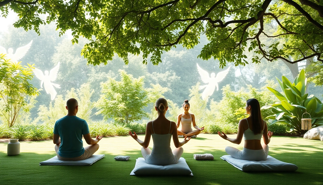 Besonders wichtig ist die harmonische Meditation in einem spirituellen Garten mit Engeln.