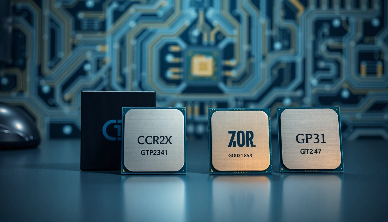 Prozessor Vergleich: Detaillierte Darstellung moderner CPUs auf einem eleganten Schreibtisch.
