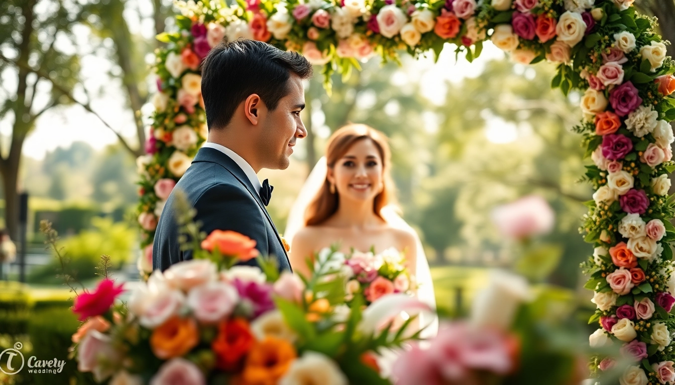 Hochzeitsfotograf München hält romantische Zeremonie in München mit einem glücklichen Paar fest.