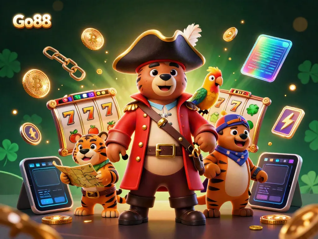 Engage with thrilling action at Go 88, featuring a dynamic casino adventure scene.