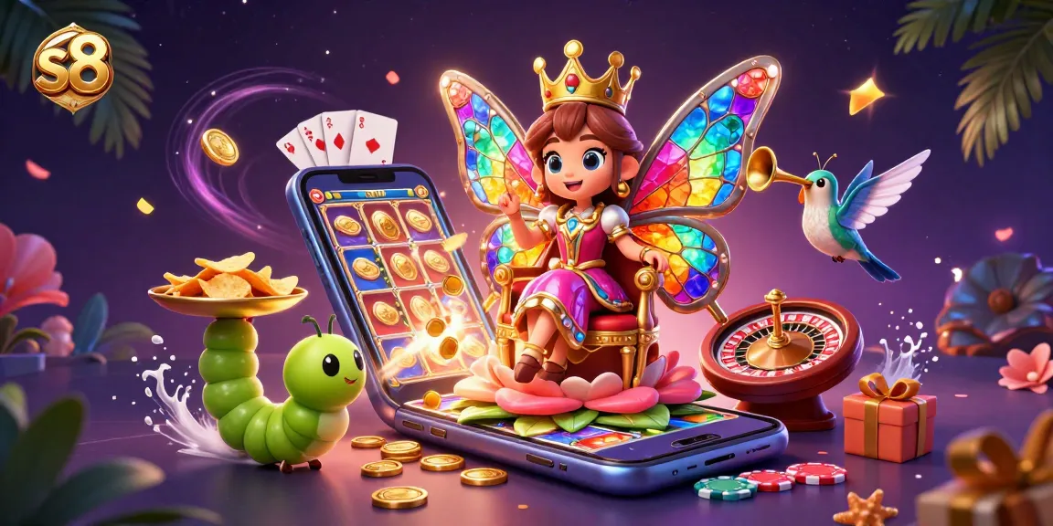 Experience the thrill at s8 with a cartoon-themed casino featuring vibrant gaming elements and characters.