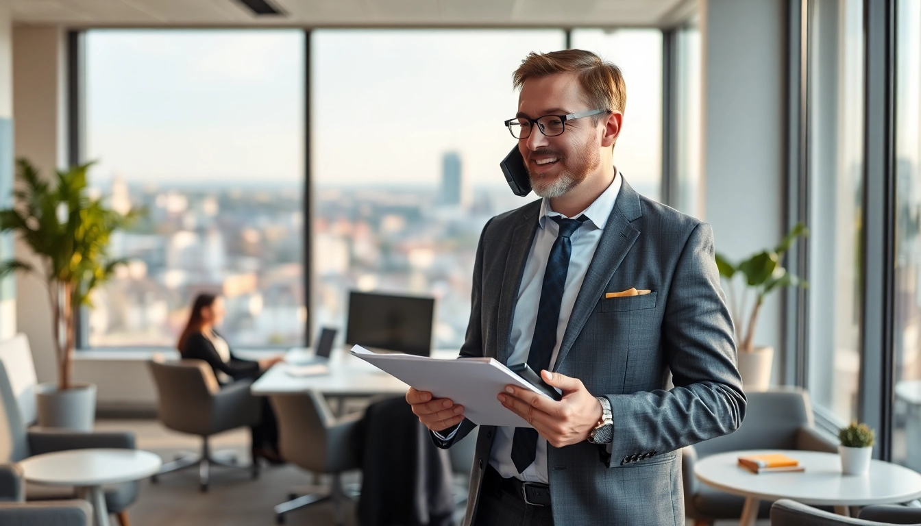 Der Headhunter Hagen berät Kunden in einem modernen Büro für effektives Recruiting.