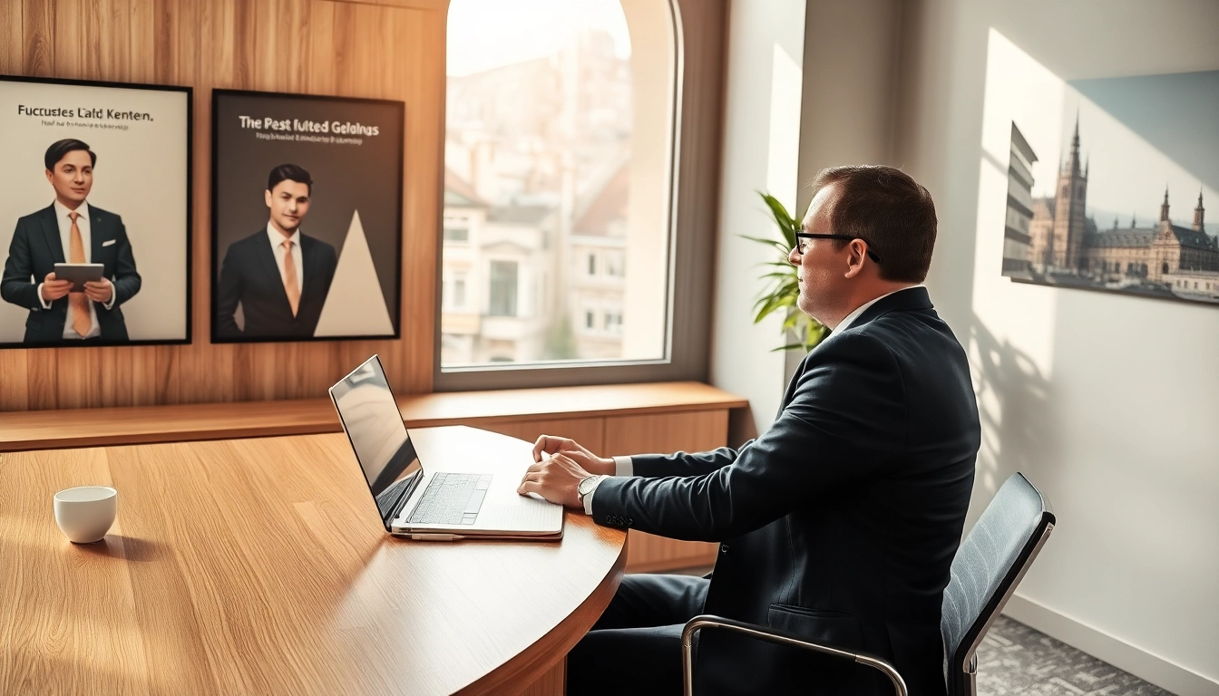 Headhunter Köln im modernen Büro bei der Durchführung eines Bewerbungsgesprächs.