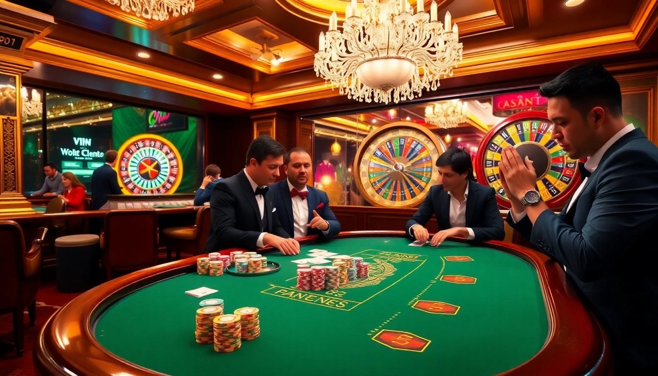 A view of a vibrant blackjack table at https://fun79.bio/ showcasing exciting gameplay and colorful poker chips.