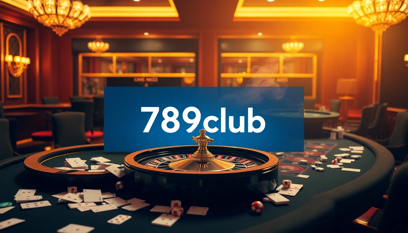 Experience seamless đăng nhập 789club with an engaging casino atmosphere, featuring poker tables and roulette wheels.