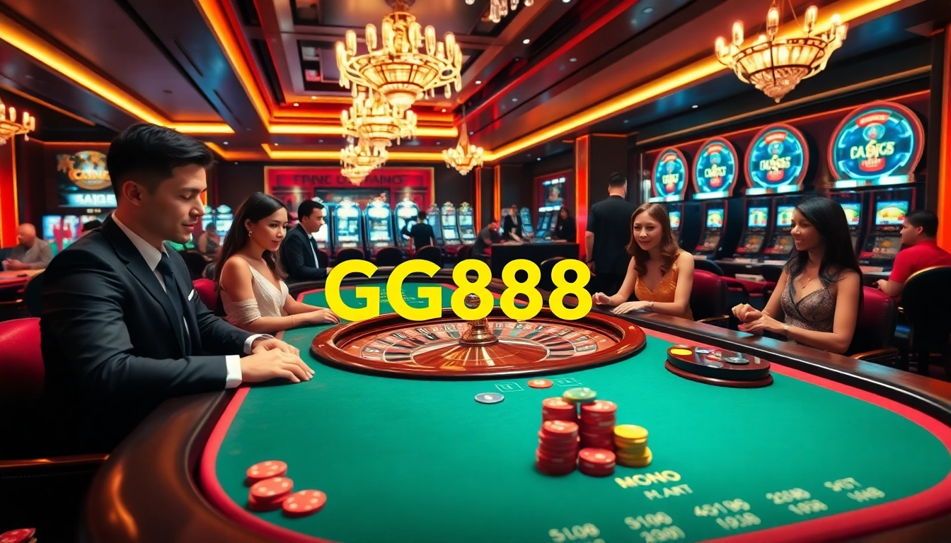 Experience thrilling entertainment at GG88.MOBI casino with dynamic gameplay featuring roulette and blackjack tables.