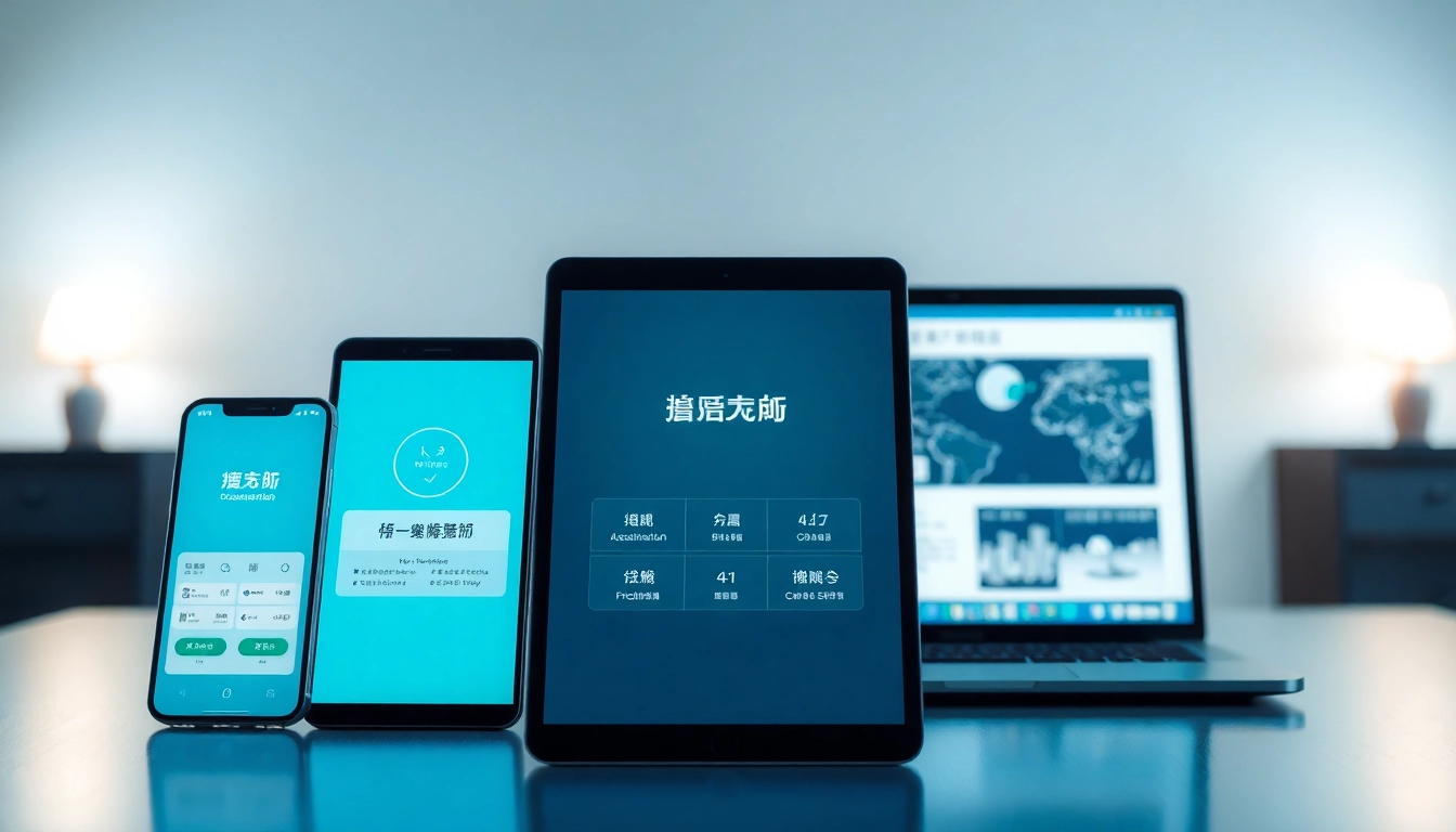 在多设备上展示的快连官网应用，提供无缝的互联网连接。