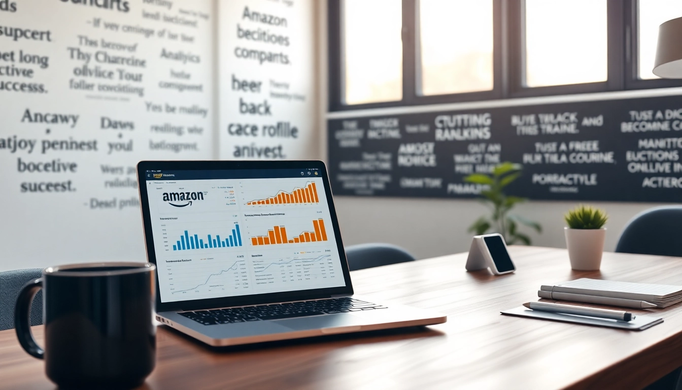 amazon ranking verbessern durch strategische Vermarktung in einem professionellen Büro.