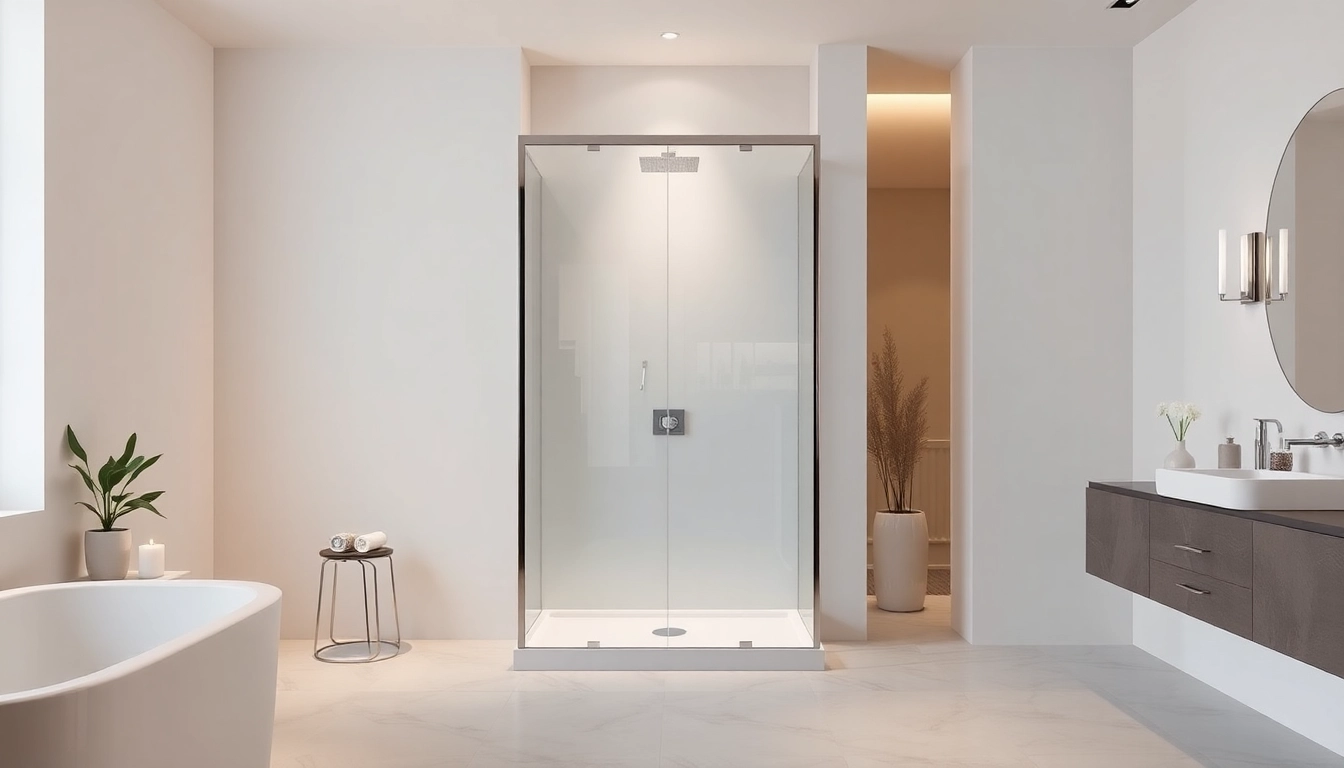 Moderne duschkabine 90x90 komplett in eleganter Badezimmerumgebung mit stilvollen Akzenten.